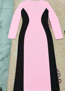 Pink and Black Long Sleeve Top