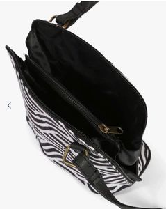 Monochrome Abstract Print Clutch