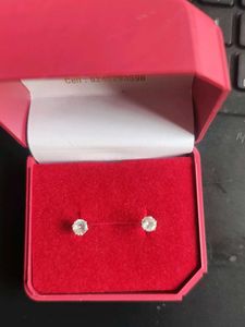 92.5 pure silver Sparkling Stud Earrings