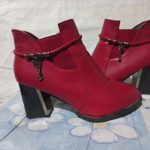 Red Ankle Boots