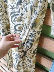 Floral Print Kurta 💚🤍💛