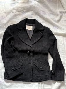 Chic Black Textured Jacket