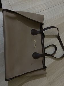 Stylish Taupe Tote Bag