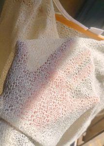 Cream Knitted Short Sleeve Top