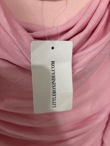 Littlebox Elegant Pink Ruffle Detail Dress