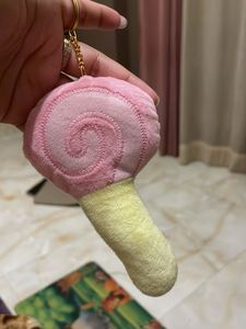 Cute Lollipop Plush Keychain