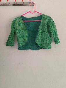 Green Ethnic Gown with Jacket