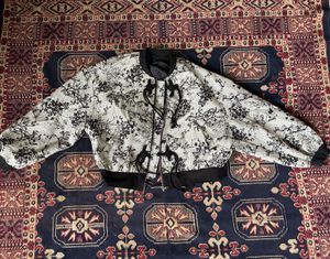 Floral bomber jacket