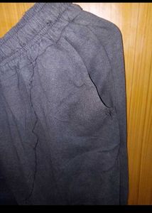 Comfortable Dark Grey Wide-Leg Pants