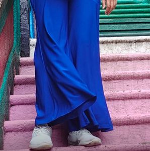 Vibrant Blue Palazzo Pants