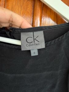 Calvin Klein Black Sleeveless Midi Dress