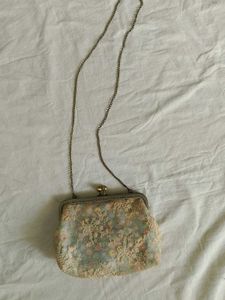 Vintage Floral Lace Clutch Bag