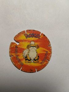 Pokemon cheetos TAZO - Growlithe (rare)