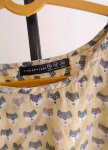 Cute Fox Print T-Shirt