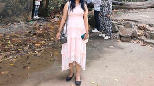 Pink Tiered Dress