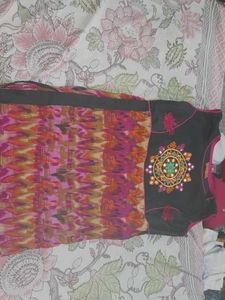 Stylish Kurta with Mirror Work Detail