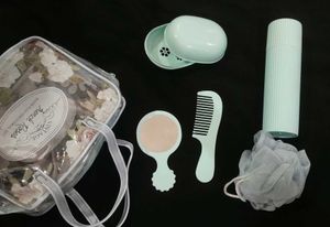Vintage French Rose Bath Set