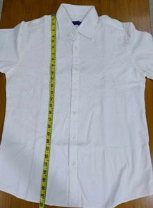 Gabbana Men's White Textured Shirt