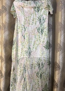 Floral Off-Shoulder Maxi Dress for vacation