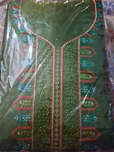 Unstiched Embroidered Kurta Set