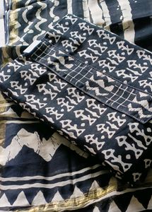 Jaipuri Block Printed Bandhani Style Suit Set