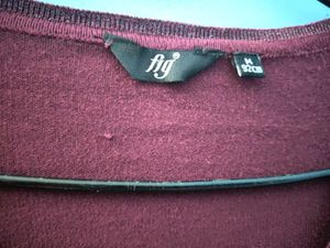 Maroon Cardigan