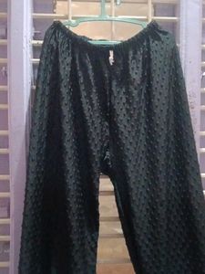 Elegant Dark black Textured Palazzos free size