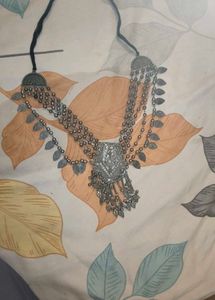 Boho Oxidized Silver Necklace
