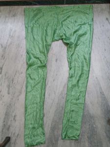 Vibrant Green Silky Tasar Pant