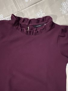 Chic Plum Textured Top