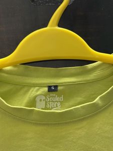 Lime Green Cropped Tee