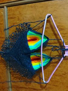 Crochet Rainbow Bikini Top
