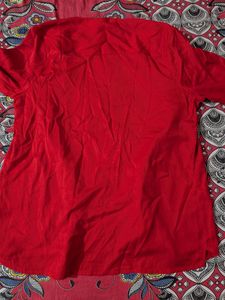 Vibrant Red Ethnic Blouse