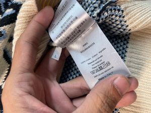 Dior Designer Monogram Knit Sweater