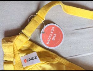 New unused Bright Yellow Cotton Bra