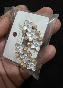 Elegant Floral Ear Climbers