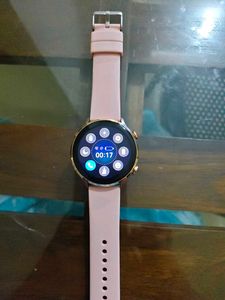 Stylish Smart Watch with Pink Strap