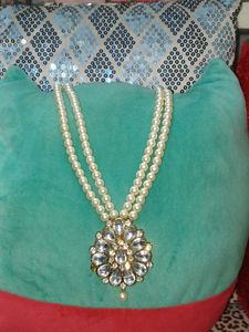 Long Pearl Kundan Mala