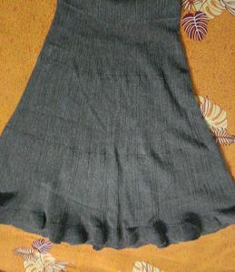 Gray woolen Skirt