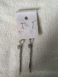 Elegant Dangle Earrings with Rhinestones