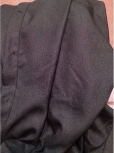 Chic Black Mesh Oversized Button-Up Shirt
