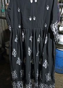 Royal Embroidery 🪡 Black Anarkali With Dupatta St