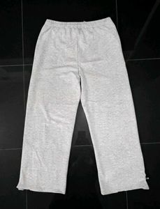 Grey Sweatpants with Zipper Accents