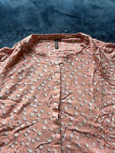 Floral Print Button-Down Top