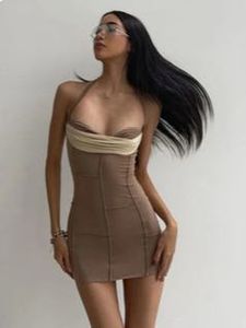 Chic Halter Neck Mini Dress