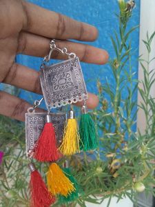 Colourful Oxidised Earings