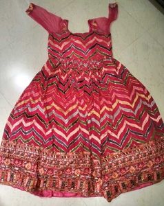Pink Embroidered Gown