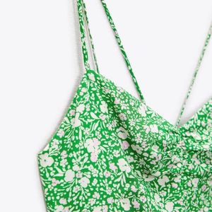 Zara New Celebs Bohemian Floral Midi Dress