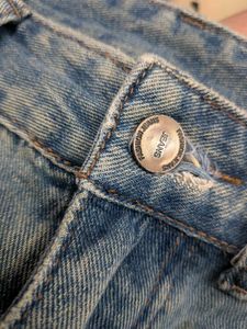 Vintage Wash Wide Leg Jeans