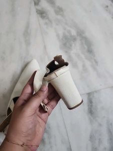 Chic White Slingback Heels